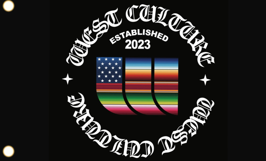 Racing Flags. Old English Serape Black Double Sided