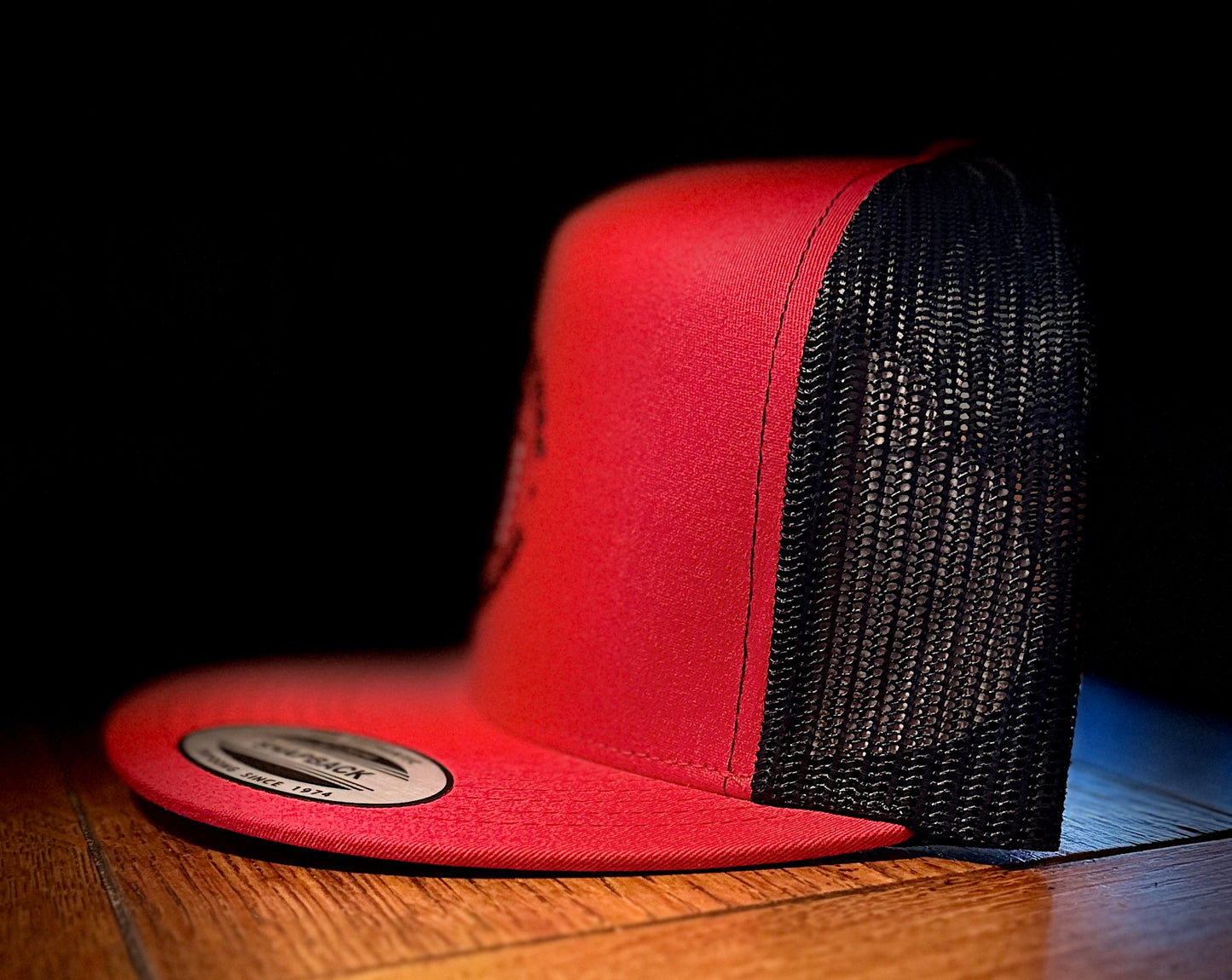 Red/Black Old English USA