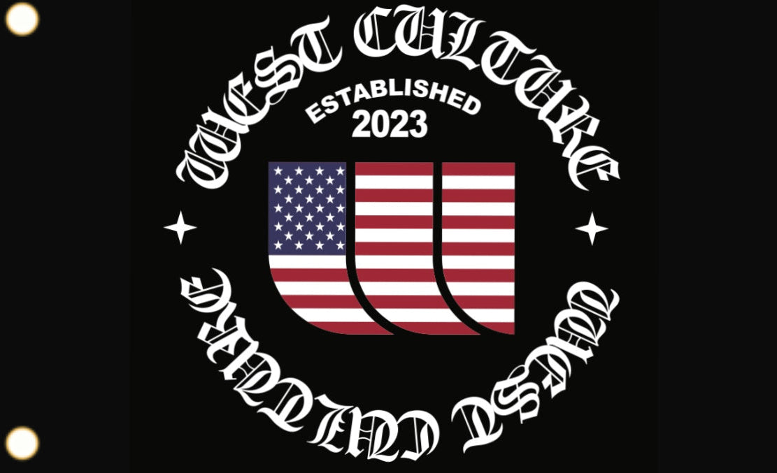 Racing Flags. Old English USA Black Double Sided