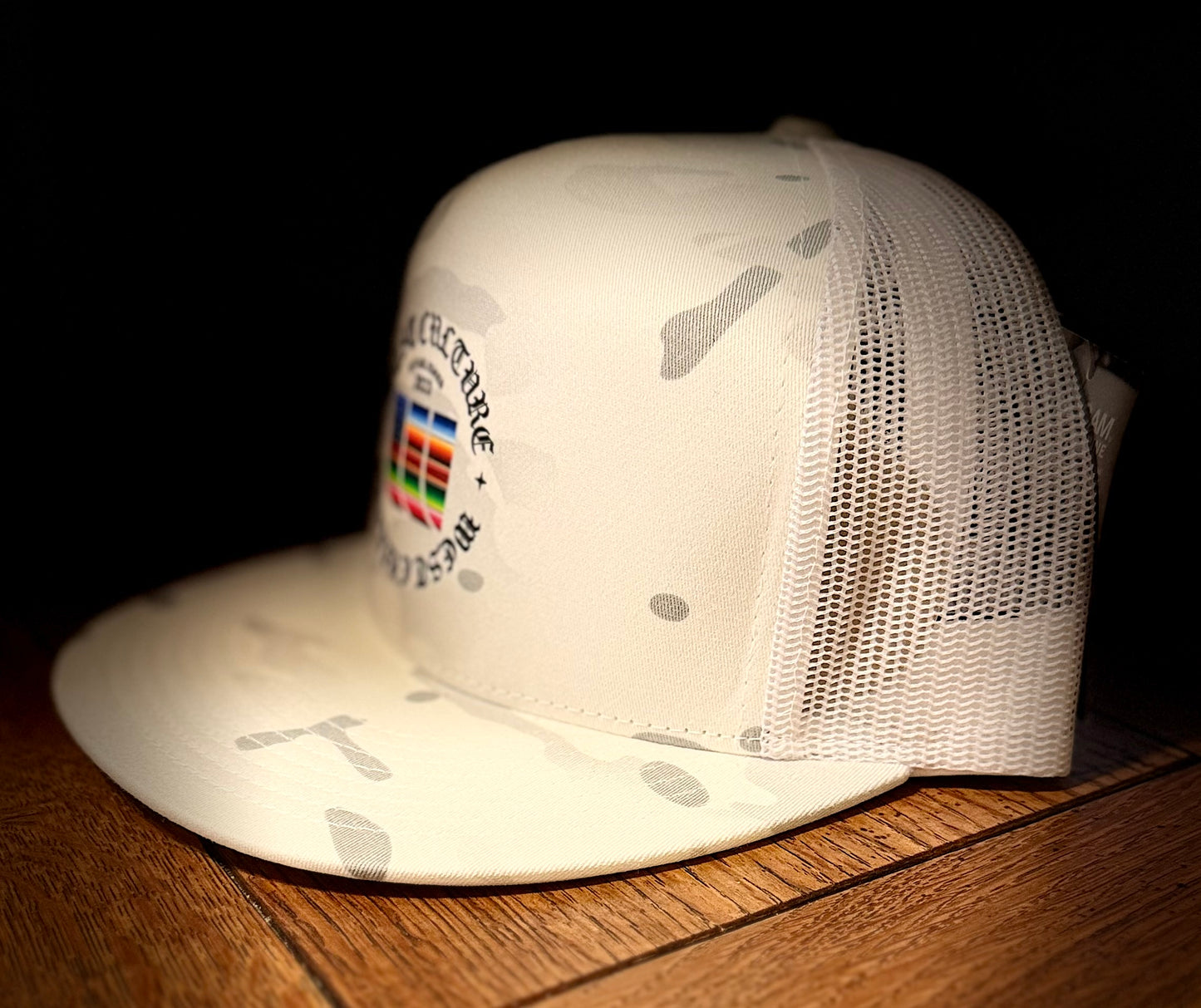 White Camo Old English Serape