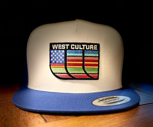 White/Blue Serape Patch