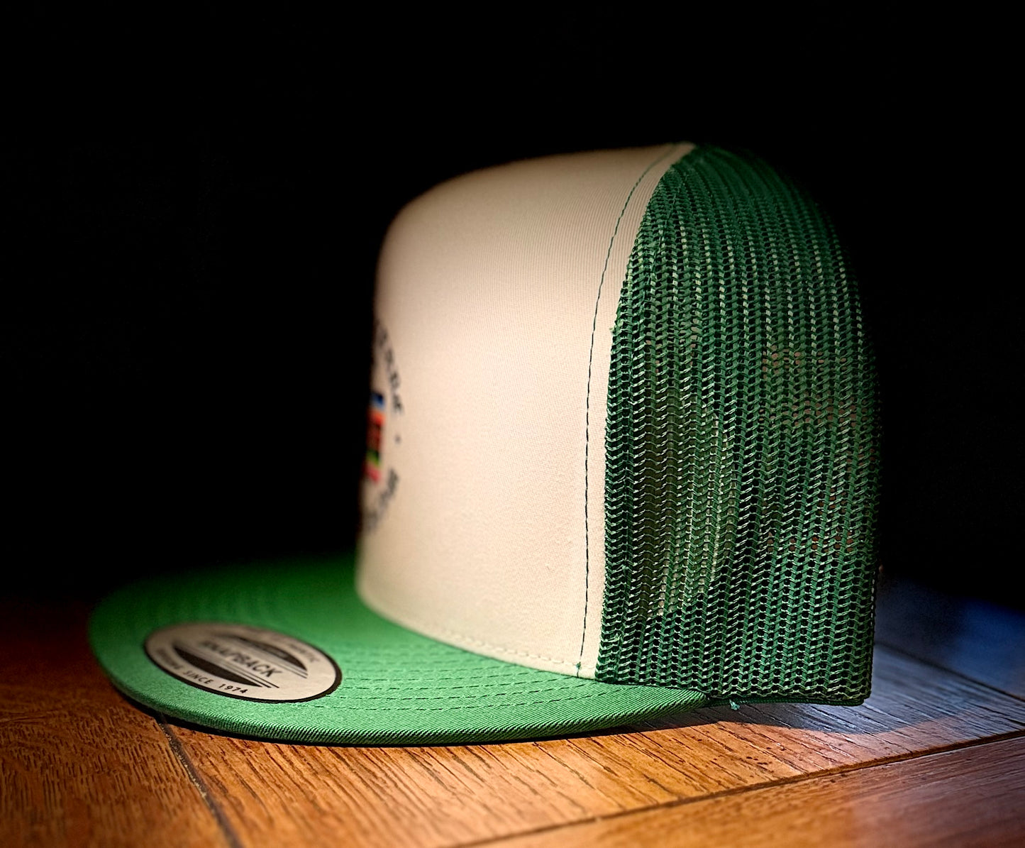 White/Green Old English Serape