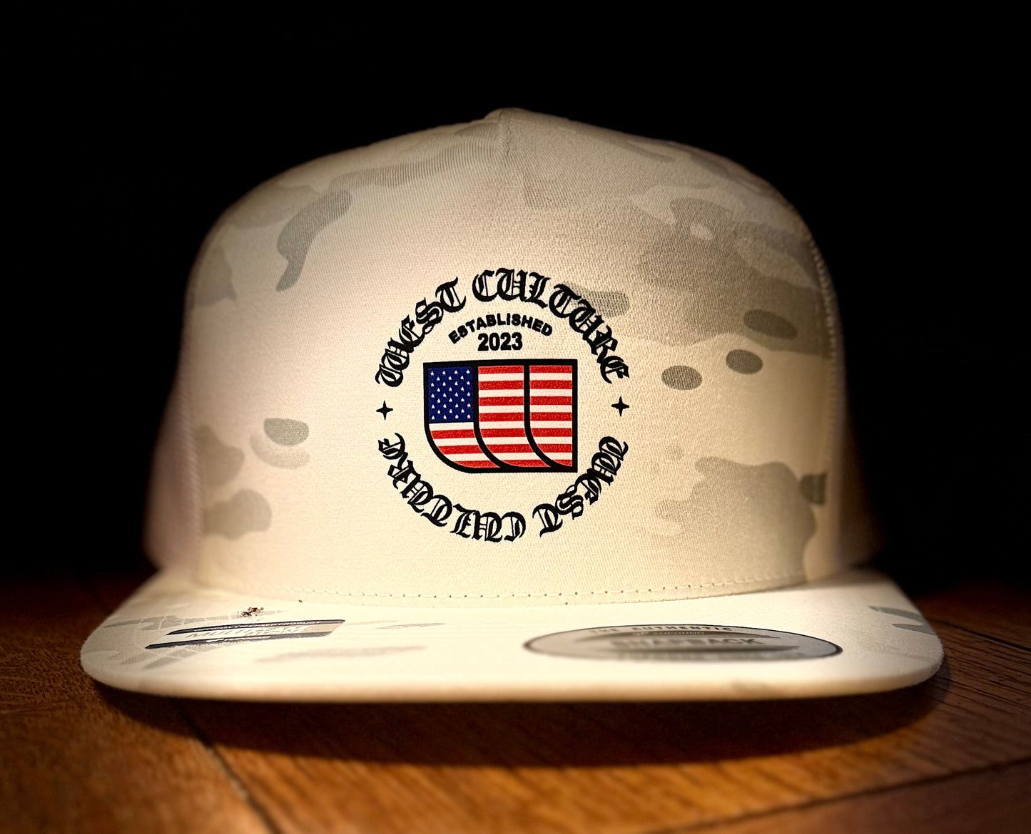White Camo Old English USA