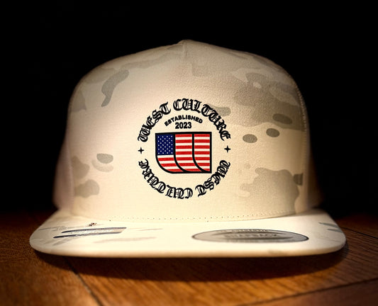 White Camo Old English USA